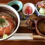 古民家カフェ かっぱ亭 - 信州サーモン丼