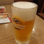 ココス - 一杯目の生ビールジョッキ