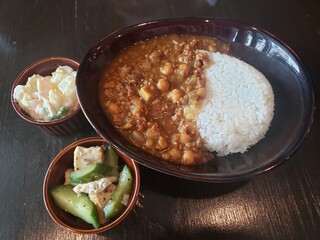 CAFE SABADO　 - ひよこ豆のキーマカレー＋デリ２個2020.09.19