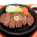 Pepper Lunch Ionmorayagawaten - 100%ビーフ肉塊ハンバーグ300g