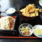 そば処 夏川 - 天丼セット 1,130円