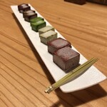 三原豆腐店 - 豆腐生チョコ4種盛り￥600