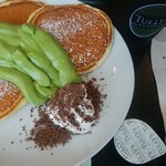 TULLY'S COFFEE Uji Tokushukai Byoin Ten - クラッシックパンケーキ宇治抹茶クリーム