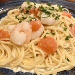 Pasta Ya Matsui - 小エビの明太子クリーム・ソース(\950)