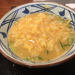 Marugame Seimen Yatomiten - 〆は天かすをちらしてスープ割り(笑)