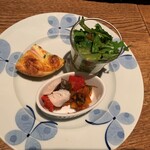 Kamakura Pasta Tsurumi Ten - 本日の前菜3種盛り