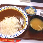 Sukiya Kokubunji Honta Ten - カレー並＋お新香味噌汁セット 420円