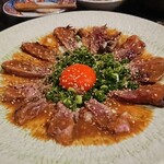 ざっぷ - まぐろほほ肉ユッケ