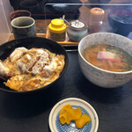 めん処小沼 - カツ丼のミニうどん付き