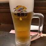 Bairan Senta Kitaten - ワンドリンクは飲み放題にした時の飲み放題メニューから選べる。生ビールは選べるが瓶ビールは対象外。