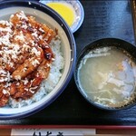 Drive-in Ito Tokachi Shimizu Honten - ぶっかけ 山わさび豚丼(￥1080)。
                        山葵の味が効いています。