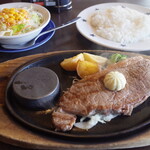 Steak no Don Joto Koichi Ten - サーロインステーキランチ＋ミニサラダ