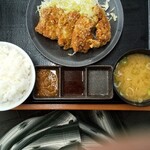 Karayama Maebashi Motsosha Ten - 期間限定でからやま定食(梅)￥550(税込み)