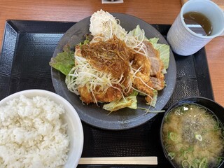 Karayama Fukui Ninomiya Ten - 油淋鶏定食