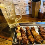 Yakitori Nishida Ba Kawagoe Nishiguchi Ten - ニッカハイボール＆ヤキトン達