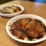 Hiroshima Fu Okonomiyaki Momijiya - 【Uber Eats利用】肉玉いか天ウドン＠1,200円