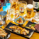 南国鉄板居酒屋 亀之屋 - ドリンクと料理集合