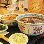 Yuzuru Hokusanjyuhachijo Ten - そば屋のカツカレー丼セット ¥728+税