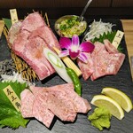 YAKINIKU HUJITORA - 塩肉盛り〈A5ランク和牛）