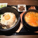 Choju Korean Shubo Sendai Ten - スンドゥブチゲと石焼チーズビビンパセット