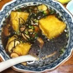 Aji Dokoro Haru - 揚げ出し豆腐。出汁がしっかりしていて美味いんです。