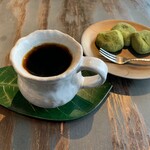 Coffee Yasan Tsukisai - 抹茶わらびもちセット