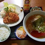 Tamura - 中華セット（とんかつセレクト）850円とライスお代り100円（今回もサービス）