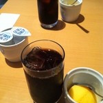 米カフェ - ﾗﾝﾁに付いてくるdrink&ｱｲｽ