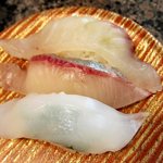 Nonta Sushi Hofu Ten - 魚市場トロ箱三貫盛り