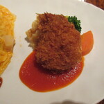 Grill Mantenboshi Azabu Juban Shinjuku Ten - コチラも衣サクサクの蟹クリームコロッケ