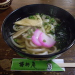 Tera cafe & Henro Goods Godouan - 精進うどん(＝かけうどん)３３０円。