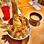 Shinjuku Gyoen Tempura Kushi Yamamoto Ya - 上天丼1500円