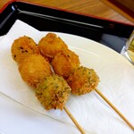 寿都温泉 ゆべつの湯 食堂 - エビだんご串 300円