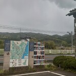 JA茨城みずほ里美生産物直売所 - 道路脇に立つ大看板