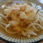 うどん・そば 恵比寿 - ・かけうどん 360円 ＋ 下足かき揚げ天 200円