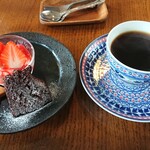 Cafe ほしぞら - デザート、ホットコーヒー