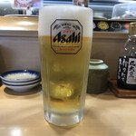 廻転寿司弁慶 - とりあえず生ビール