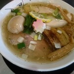 津軽煮干中華蕎麦 サムライブギー - 鶏そば豚玉（のだ塩）1000円