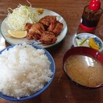 Misaki Shokudo - 唐揚げ定食ご飯大盛り