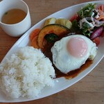 Cafe & food   Key West - ハンバーグランチ　1,180円