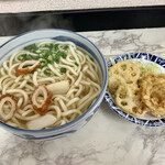 よしのや食堂 - ■うどん大 ¥270-
      ■天ぷらの盛り ¥260-