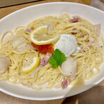 Jolly Pasta Oiso Ten - 北海道産ホタテのレモンクリームソース　大盛り