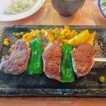 ステーキしおや - 焼鳥にしてはデカ過ぎる！そのままかぶり付く程口はデカくない！