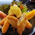 Seafood Ryori Hosui - 海老が3匹に、白身魚のフライが