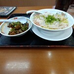 餃子の王将 - 海老ワンタン麺セット