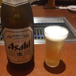 焼肉 寿苑 - ビールで乾杯