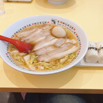 Dotonbori Kamukura Wakayama Kokutai Doro Ten - 小チャーシュー煮玉子ラーメン980円
                        　　　おにぎり150円