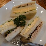 茶房コマ - サンドイッチセット930円