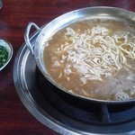 Shigechan Ya - スープを足して、〆麺投入。