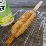 ふる里農園 美の関 - 五平餅(180円)とお茶(100円)